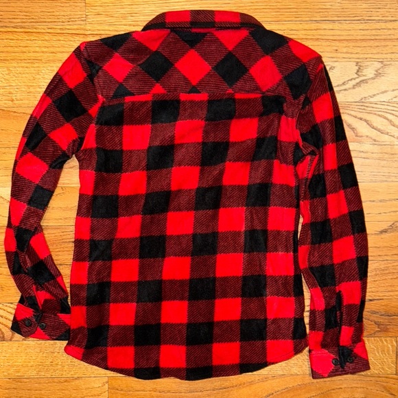 NWT Kids Red/black Plaid Nomad shirt size 6 - Picture 5 of 6